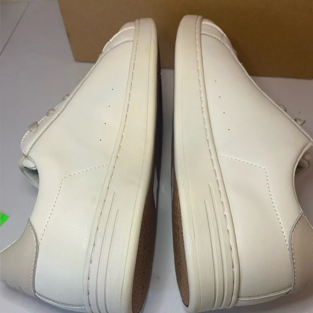 Eden St. White Men's Sneakers Recycled Leather. - Picture 7 of 11